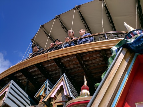 Enjoying the view from the top level of the Grande Elephant