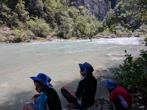 Cooling down at the Verdon, France