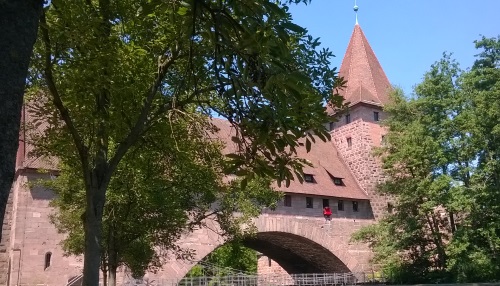 Medieval-Styled Bridges in Nuremberg, Germany