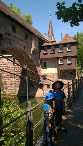 A footbridge in Nuremberg