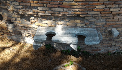 Ancient Latrines (toilets) in Ostia Antica, near Rome