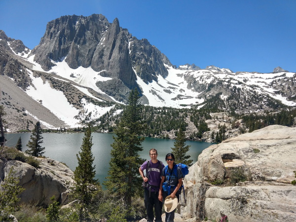 At the base of the temple crags, First Lake, Big Pine Lakes, CA