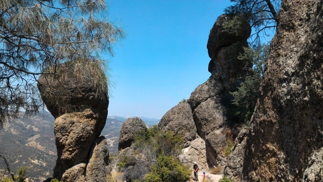 The rocks of Pinnacles National Park, California