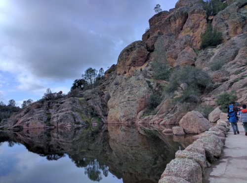 Our view of the Reservoir at the end of Bear Gulch Trail, Pinnacles NP, CA