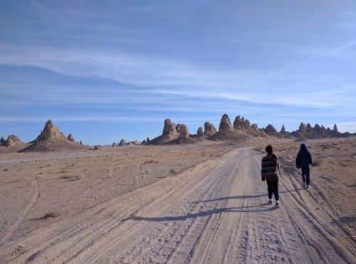 Approaching Trona Pinnacle's Skyline