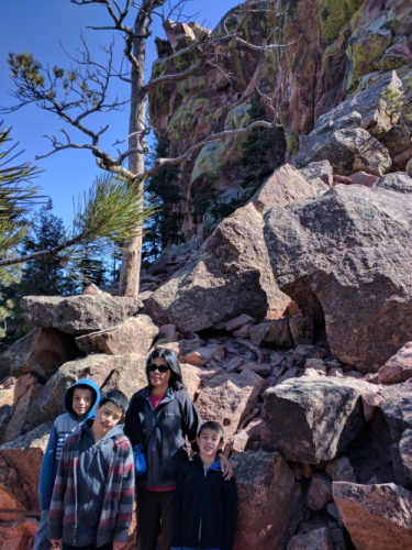 Along the trail up the Flatirons, Boulder, CO