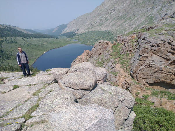 Between the two Chicago Lakes, overlooking the lower Chicago Lake, Mount Evans, CO