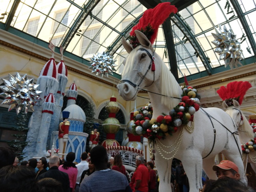 Floral Holiday Display at Bellagio Conservatory, Las Vegas, NV