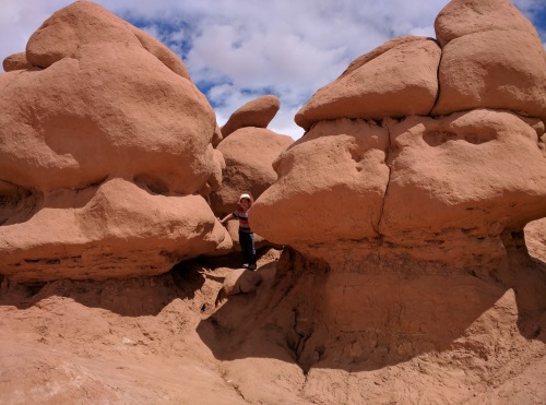 Exploring the goblins, Goblin Valley SP, UT