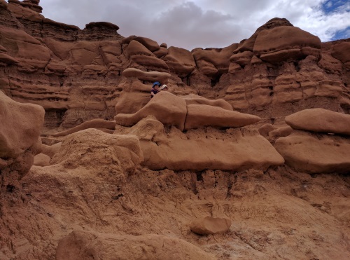 Taller (younger) goblins around the edge of the valley, Goblin Valley SP, Utah