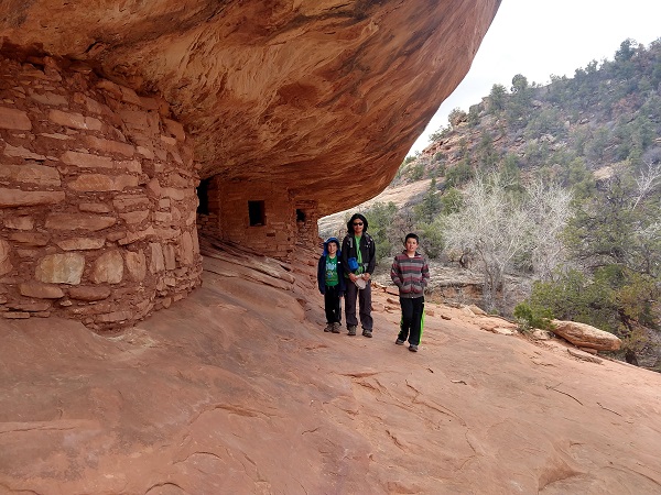 Ancient Puebloan Ruins, House on Fire, Mule Canyon, Utah