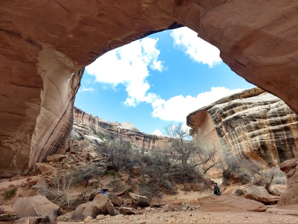 The view from under Kachina Bridge, Natural Bridges NM, Utah